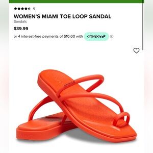 WOMEN'S MIAMI TOE LOOP SANDAL- Lava